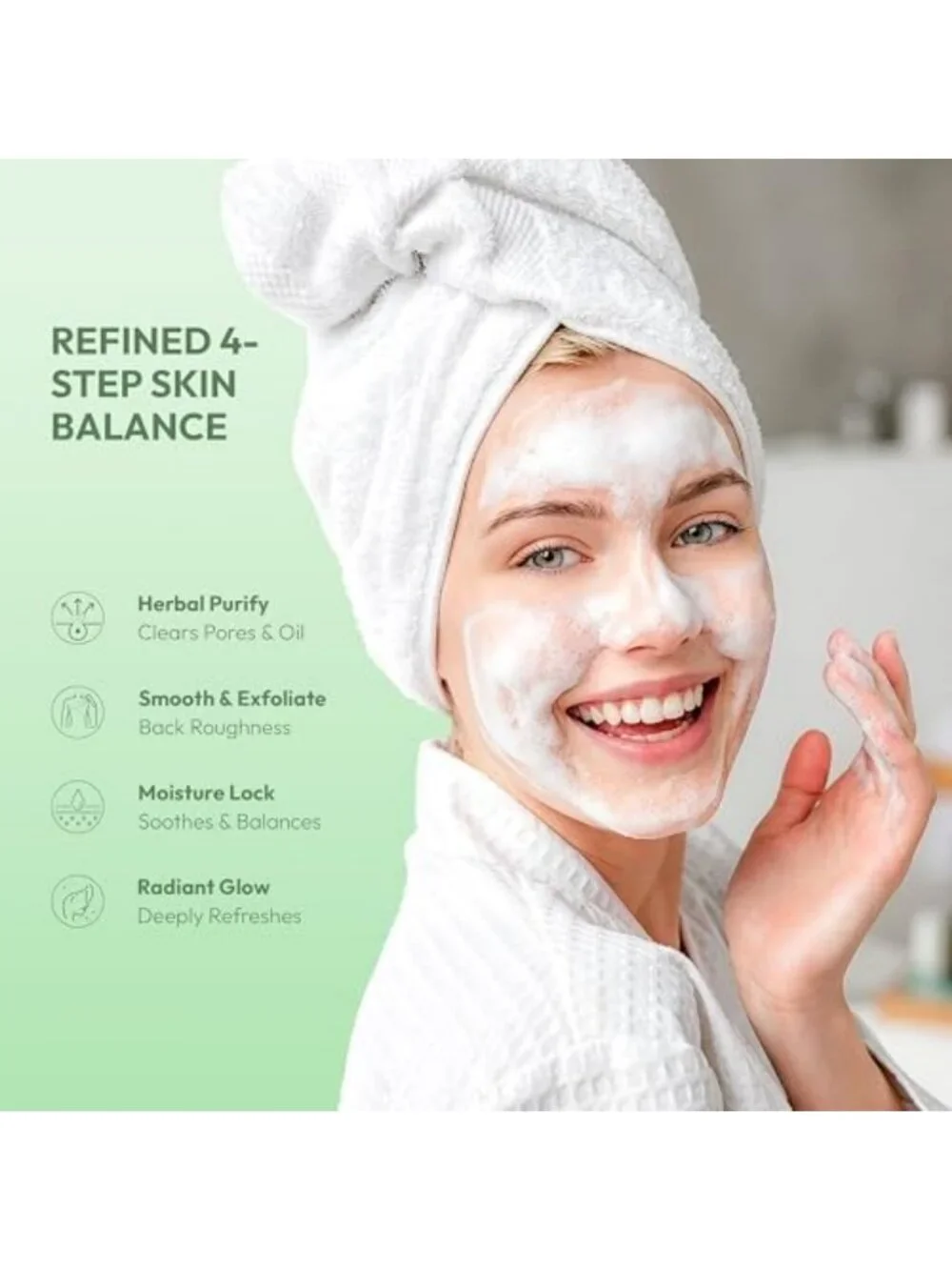 Antifungal Tea Tree Soap - 4 Bars for Oily, Blemish-Prone Skin Care, 105g Each